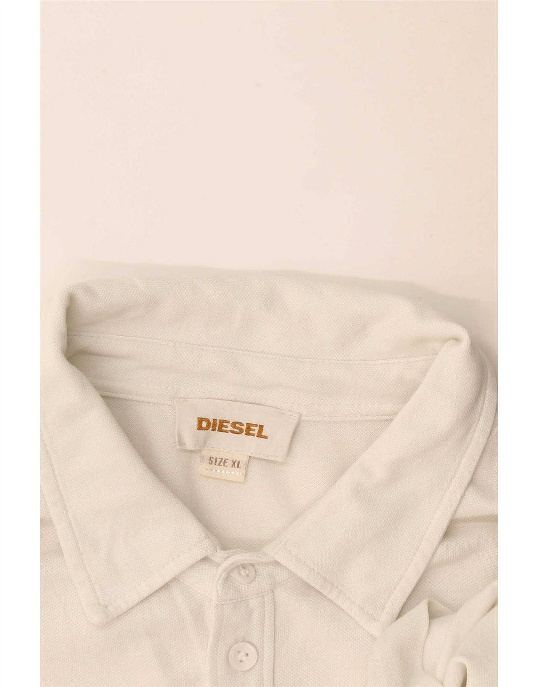 Tricou polo pentru bărbați Diesel XL, alb