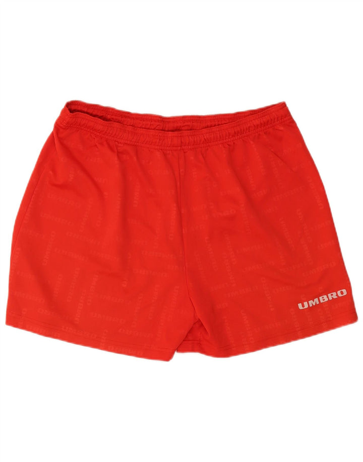 Pantaloni scurți sport grafic Umbro pentru bărbați XL poliester roșu