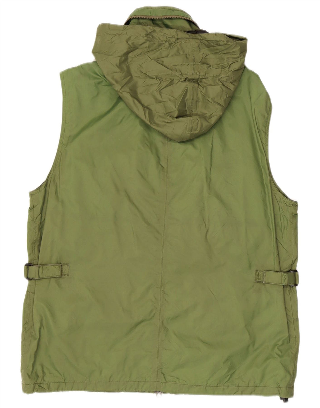 Gilet cu glugă pentru bărbați ALBERTO ASPESI UK 42 XL Nylon verde