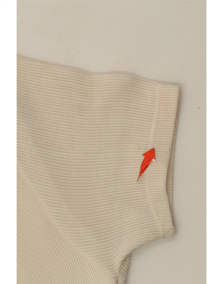 VINTAGE Rochie Maxi pentru Femei UK 4 XS Off White Floral