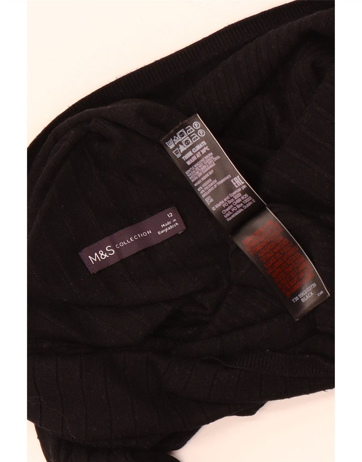 Pulover cu gât țestoasă pentru femei Marks & Spencer UK 12 Medium Negru