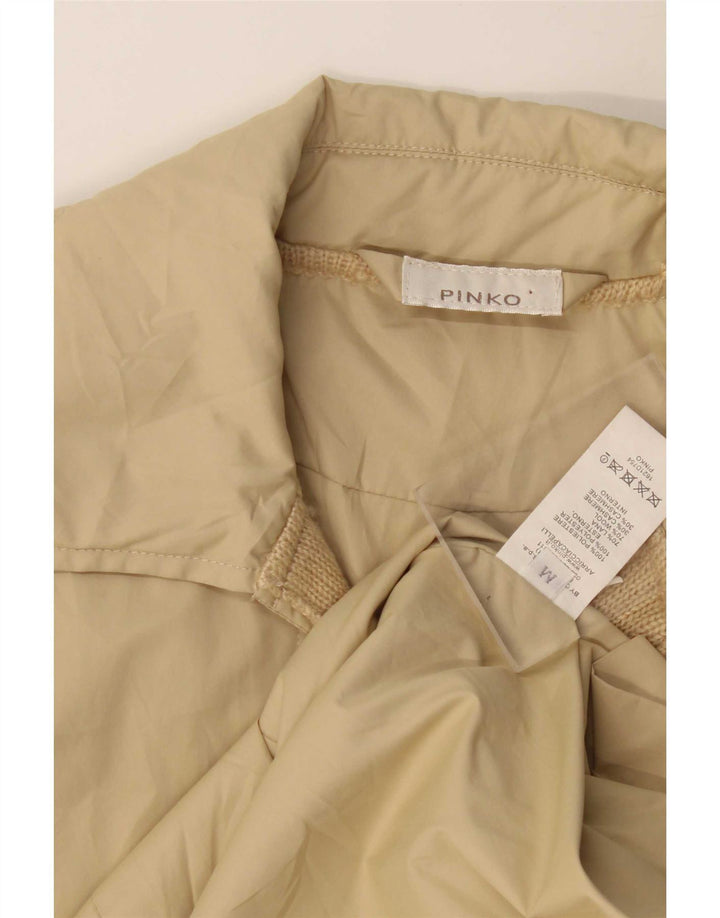 Trench pentru femei Pinko UK 12 Poliester mediu bej