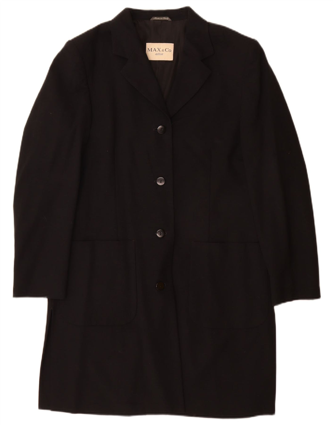 Max & Co. Palton pentru femei UK 12 Medium Negru Lână