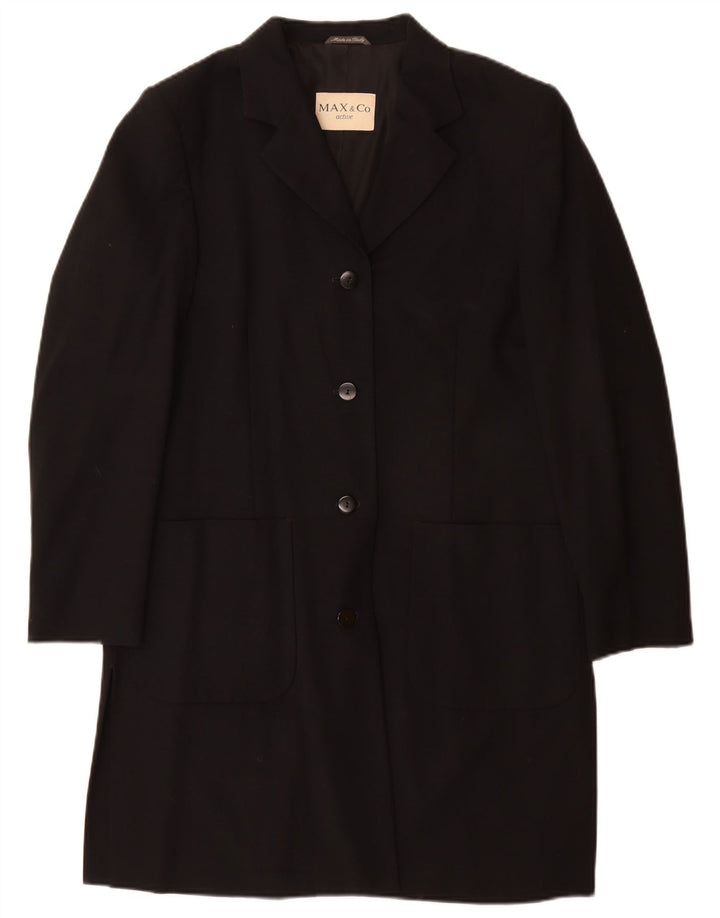 Max & Co. Palton pentru femei UK 12 Medium Negru Lână