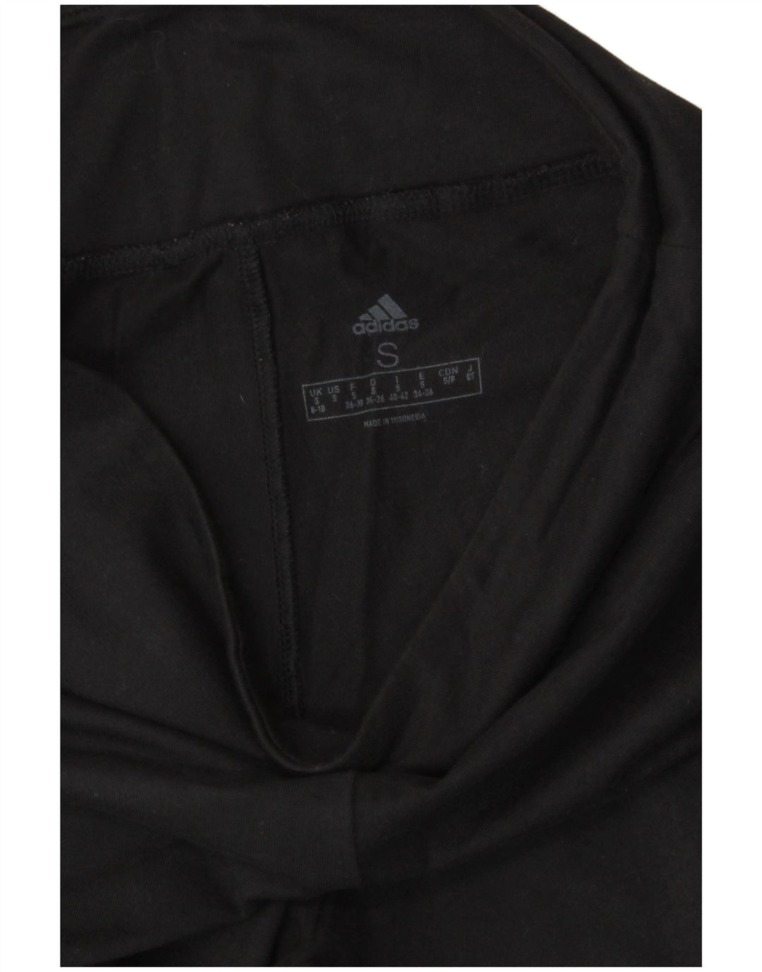 Leggings cu grafic pentru femei Adidas UK 8/10 Poliester negru mic