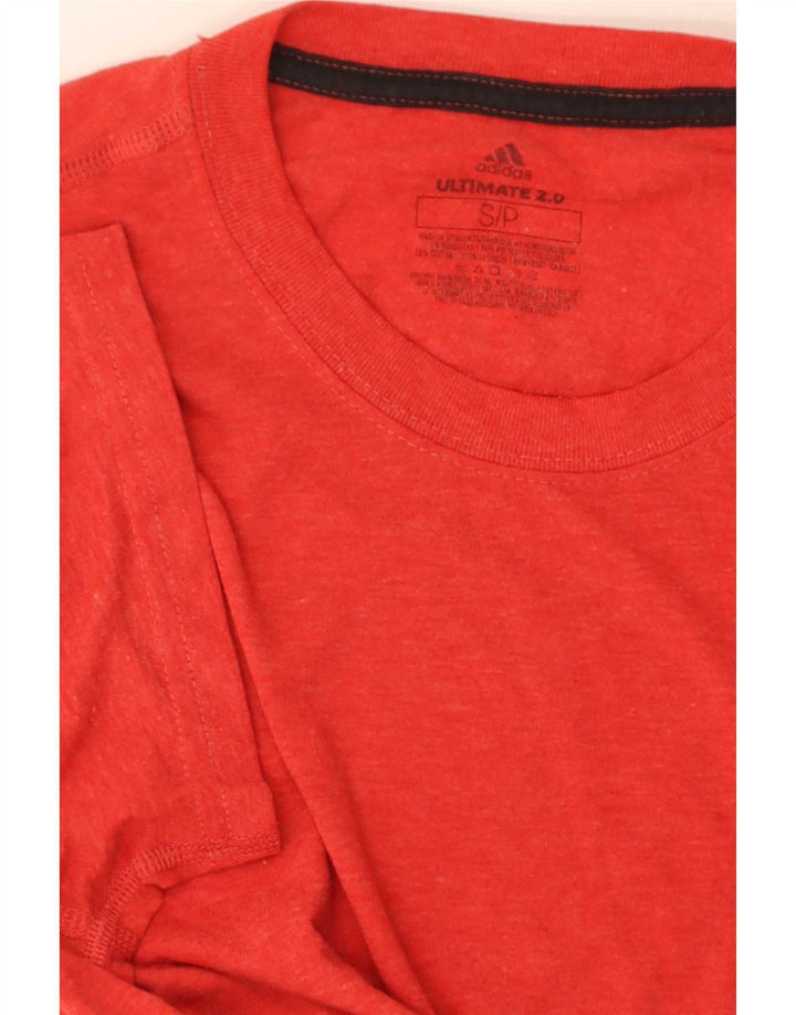 Tricou obișnuit cu mânecă scurtă pentru bărbați Adidas Top mic poliester roșu