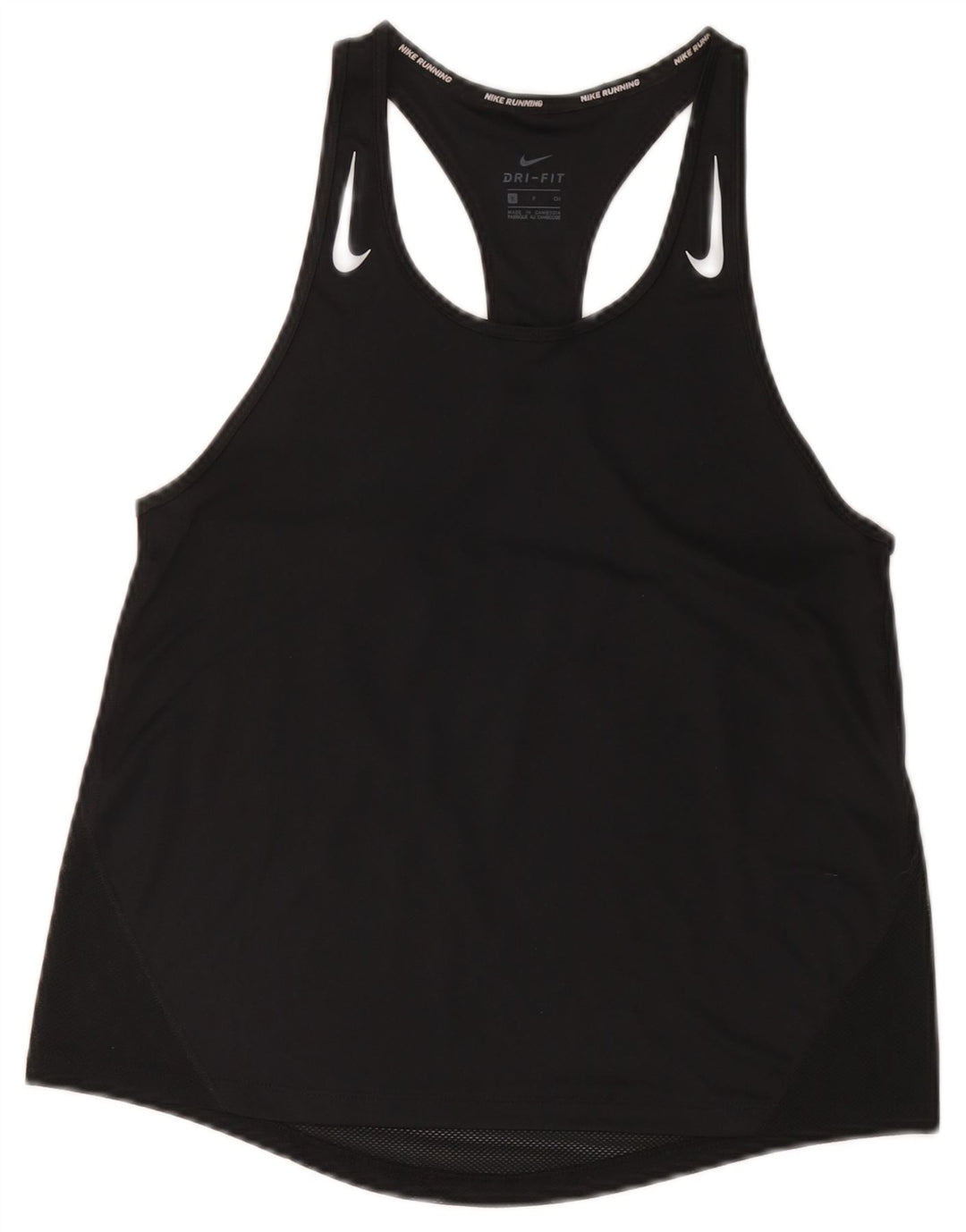 Vesta Nike Dri Fit Top pentru femei UK 10 Small Negru Poliester