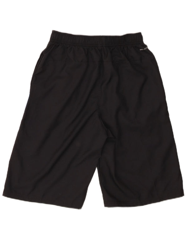 Pantaloni scurți sport Nike Dri Fit pentru băieți 13-14 ani XL poliester negru