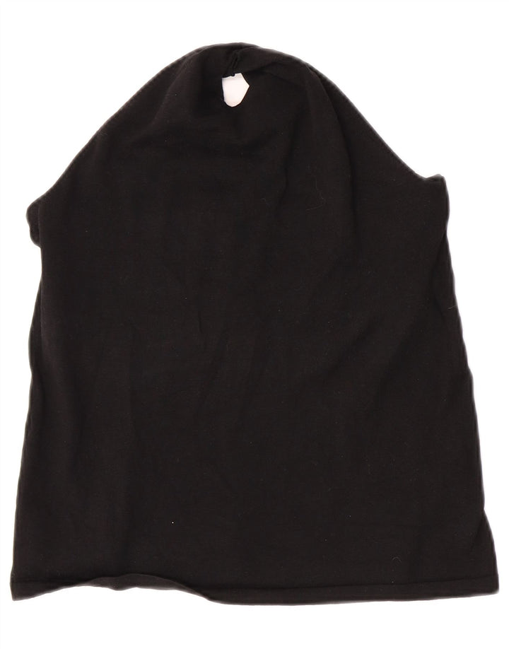 Top Crop Halter pentru damă Chaps UK 14 Large Black Silk