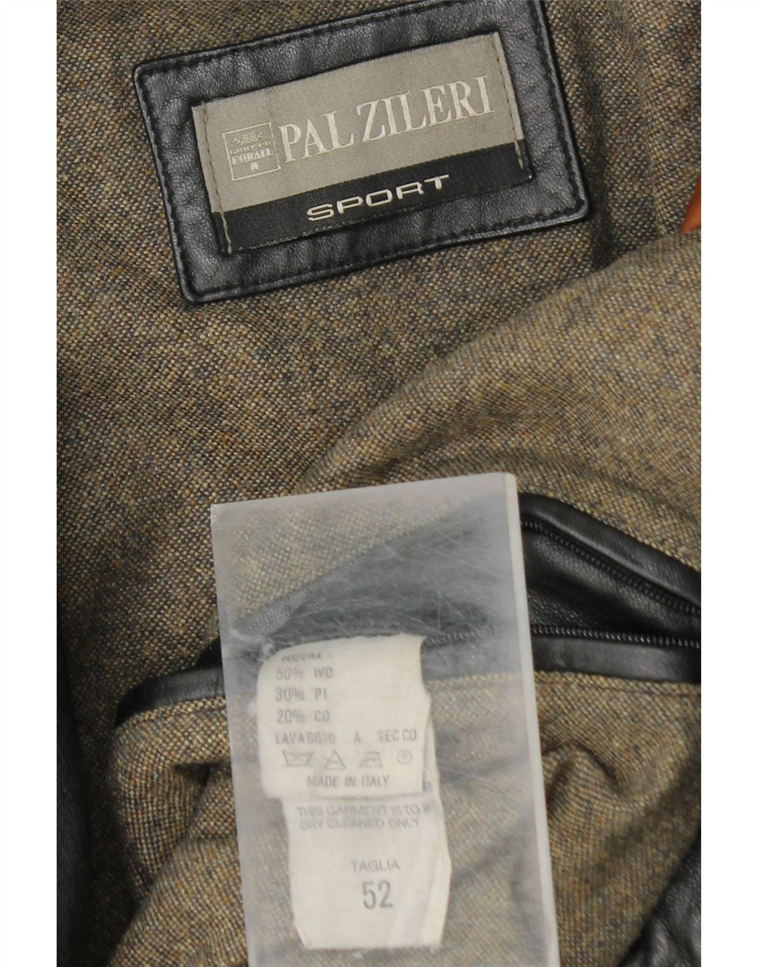 Pal Zileri Palton din Piele Bărbați IT 52 XL Piele Neagră