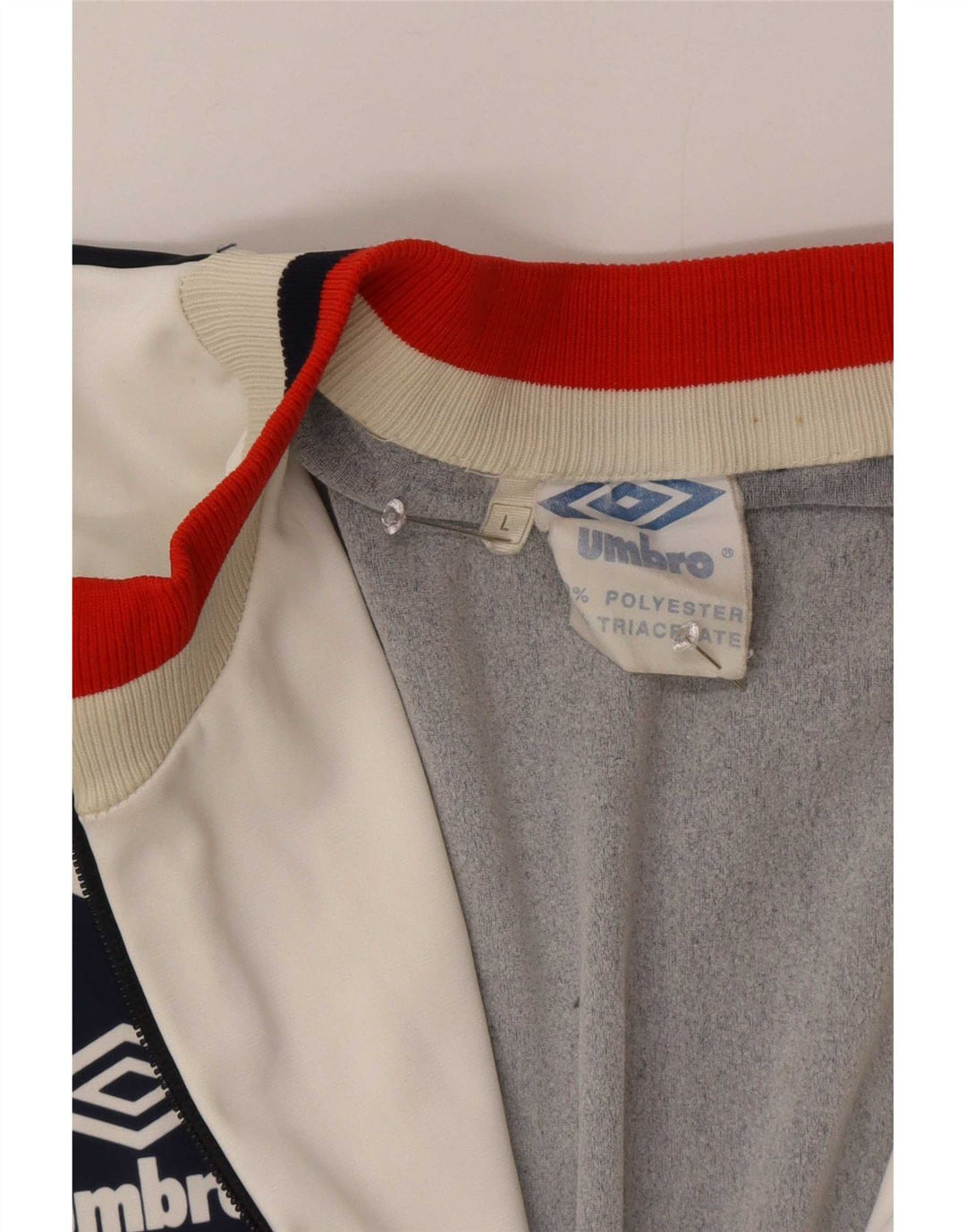 Umbro Mens Cagliari 1990-1991 Trening Top Jacket Mare Bleumarin