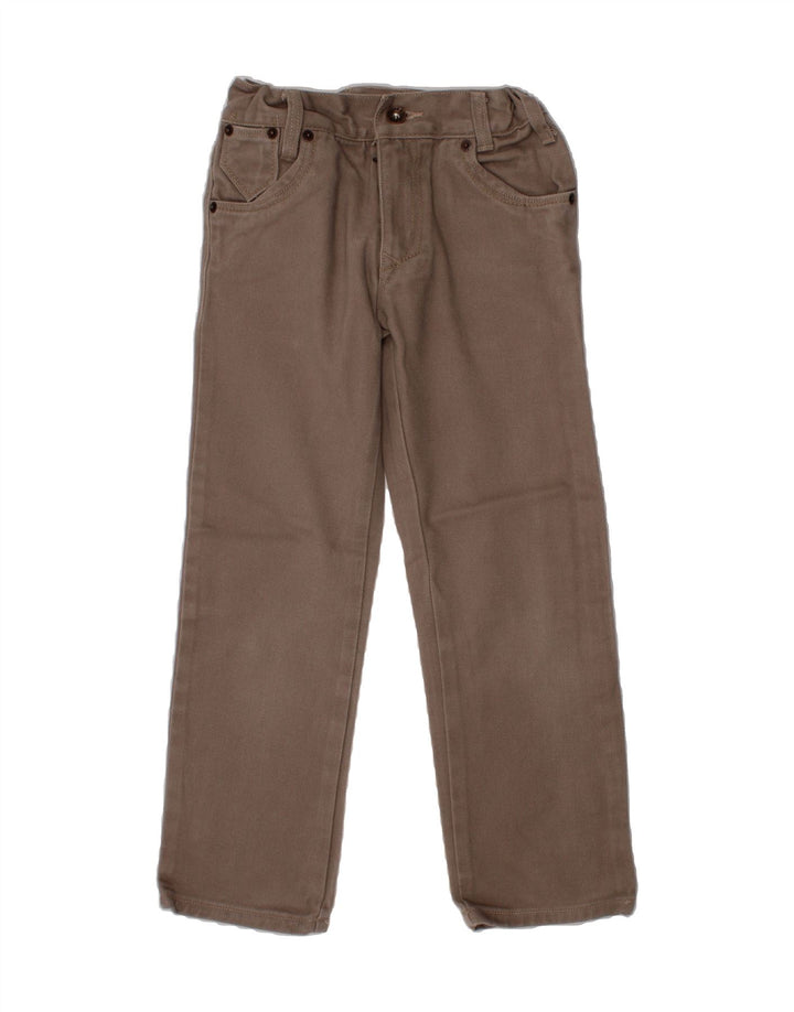 LEVI'S Boys Straight Jeans 5-6 Years W22 L21 Brown Cotton Vintage Levi's and Second-Hand Levi's from Messina Hembry 