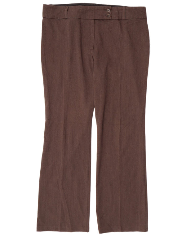 MARKS & SPENCER Pantaloni drepti pentru femei UK 16 Large W38 L31 Maro