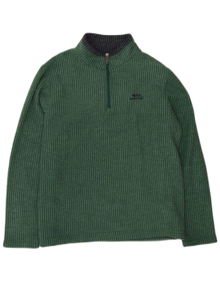 Pulover din lână pentru bărbați Weird Fish, cu fermoar, XL, verde, poliester