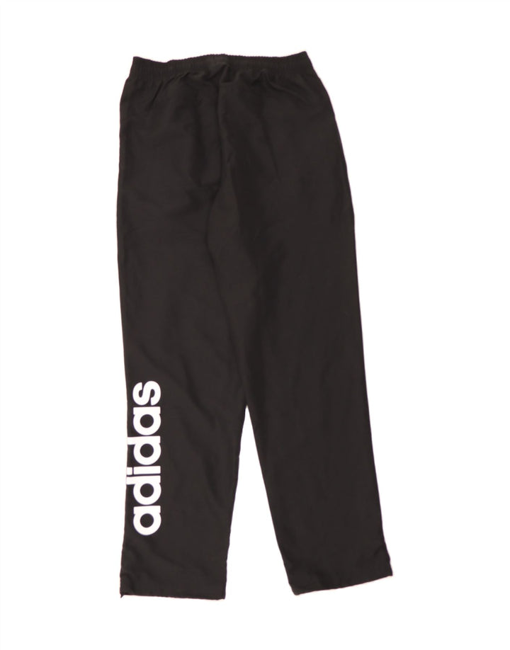 ADIDAS Mens Graphic Tracksuit Trousers Medium Black Polyester Vintage Adidas and Second-Hand Adidas from Messina Hembry 