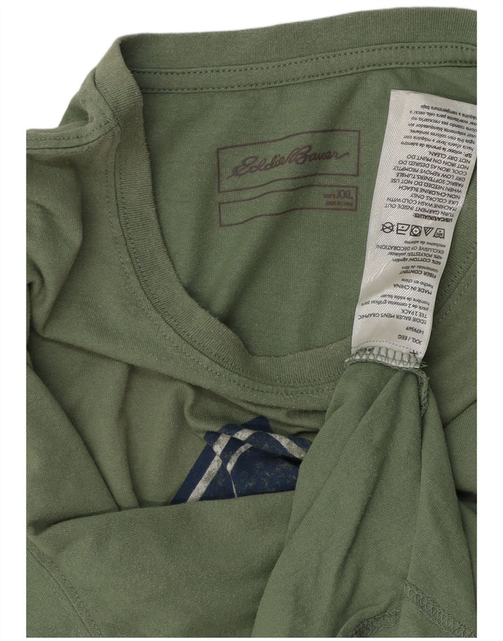 EDDIE BAUER Tricou grafic pentru bărbați Top 2XL bumbac verde