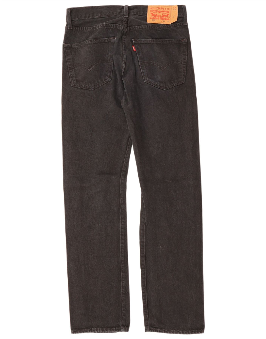 Blugi drepti pentru bărbați LEVI'S 501 W31 L32 bumbac negru