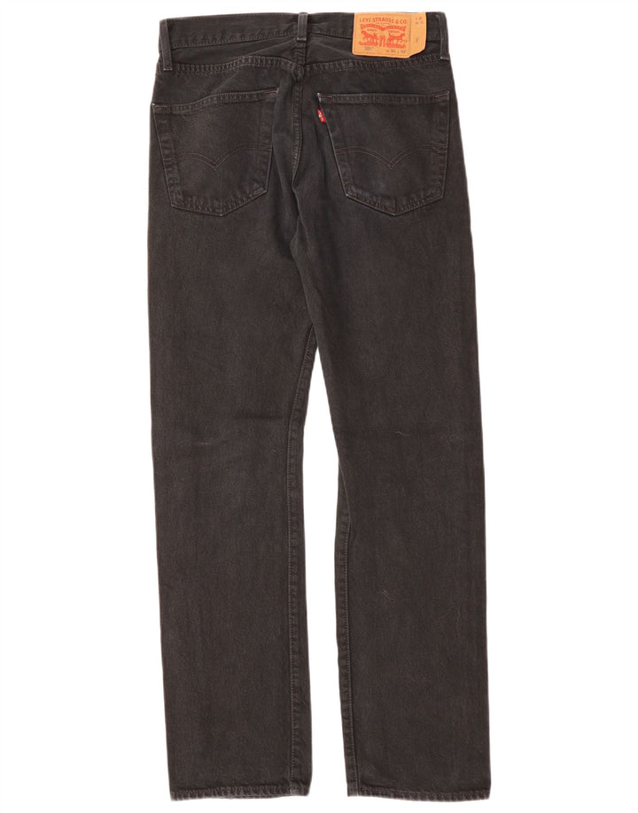 Blugi drepti pentru bărbați LEVI'S 501 W31 L32 bumbac negru