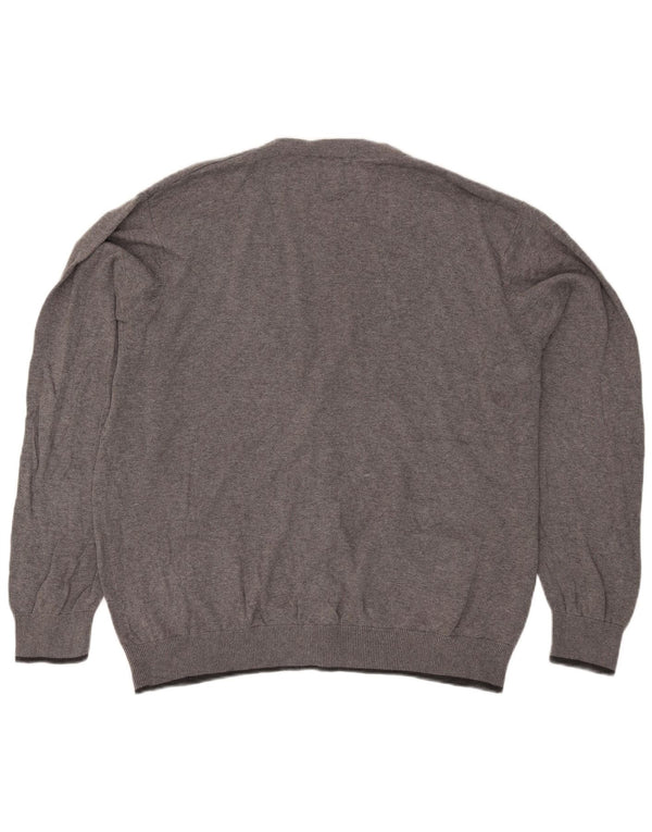 Marks & Spencer Pulover Cardigan Blue Harbour pentru bărbați, 2XL, bumbac cu pete gri