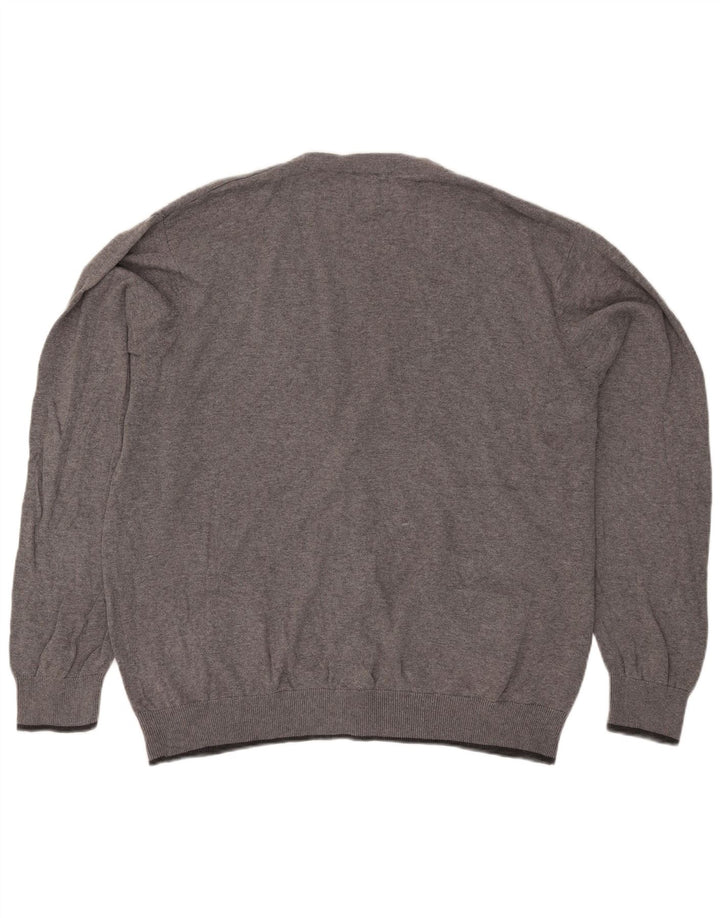 Marks & Spencer Pulover Cardigan Blue Harbour pentru bărbați, 2XL, bumbac cu pete gri