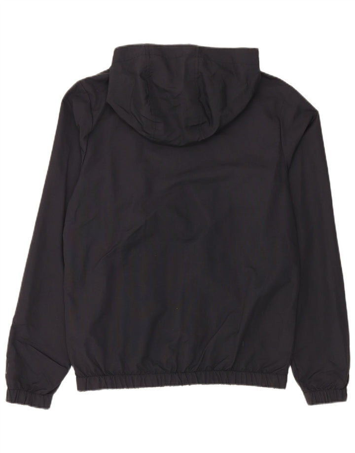 Pulover cu glugă cu grafică, cu fermoar, pentru bărbați, Ellesse, negru, poliamidă