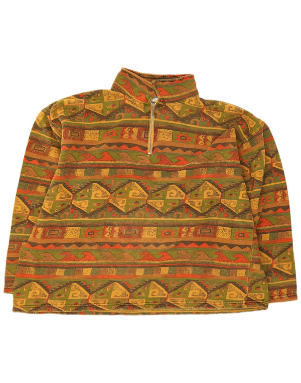 Pulover oversize pentru femei vintage UK 16 mare multicolor
