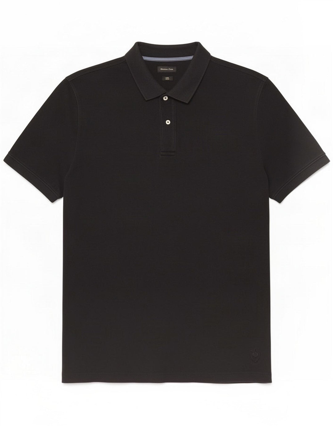 Massimo Dutti Mens Regular Fit Polo Shirt 2XL Black