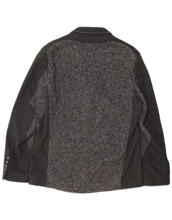 Blazer pentru bărbați HUGO BOSS, cu 3 nasturi, EU 50, mare, gri, oase