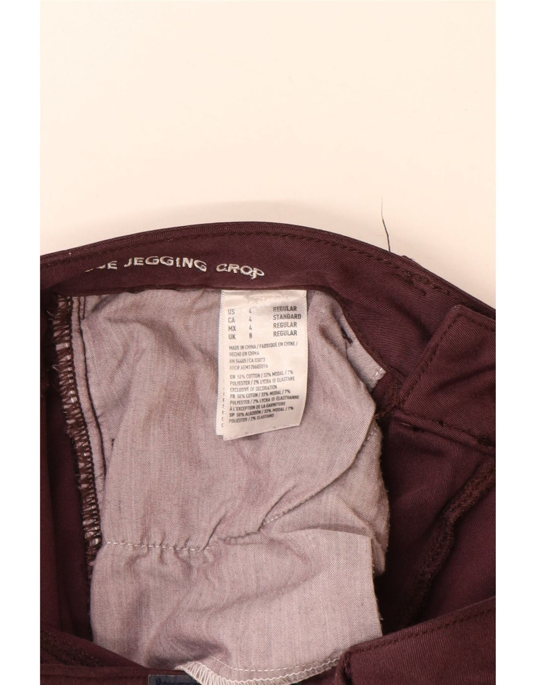 AMERICAN EAGLE OUTFITTERS Blugi tăiați pentru femei UK 8 Small W26 L24 Burgundy