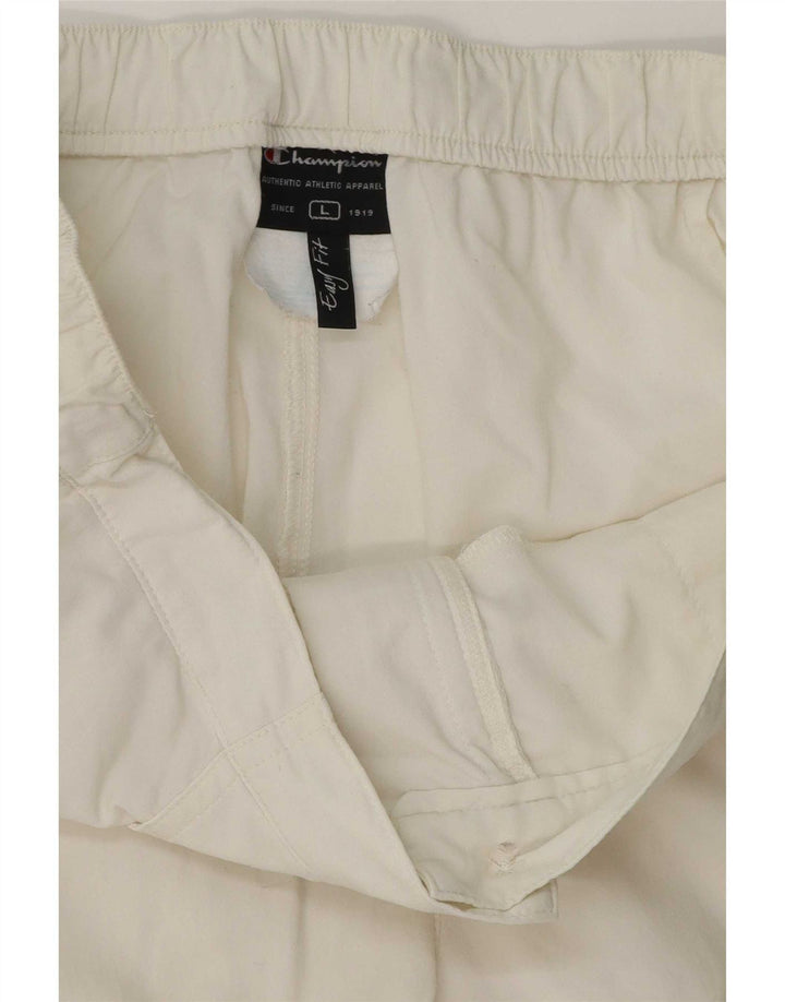 Pantaloni tăiați pentru femei Champion, mari W34 L19, albi