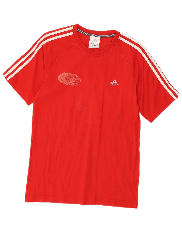 Tricou pentru bărbați Adidas Top mic, roșu, bumbac