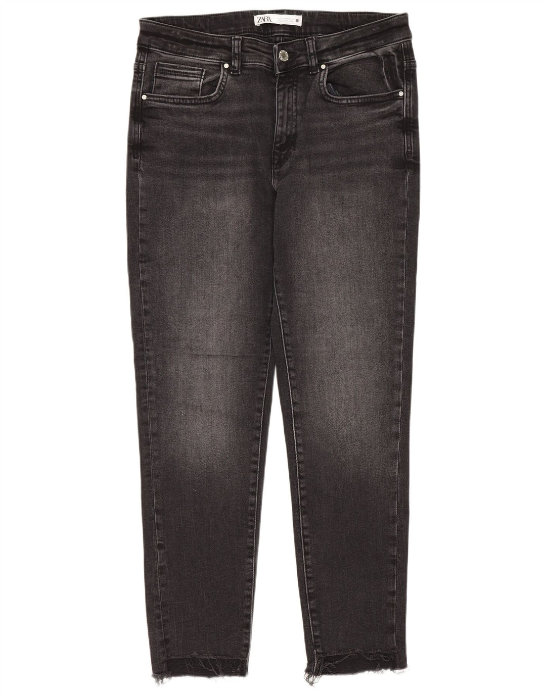 Blugi subțiri de damă ZARA EU 42 Large W32 L27 Negri