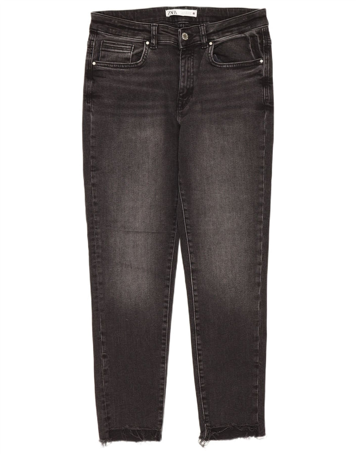Blugi subțiri de damă ZARA EU 42 Large W32 L27 Negri