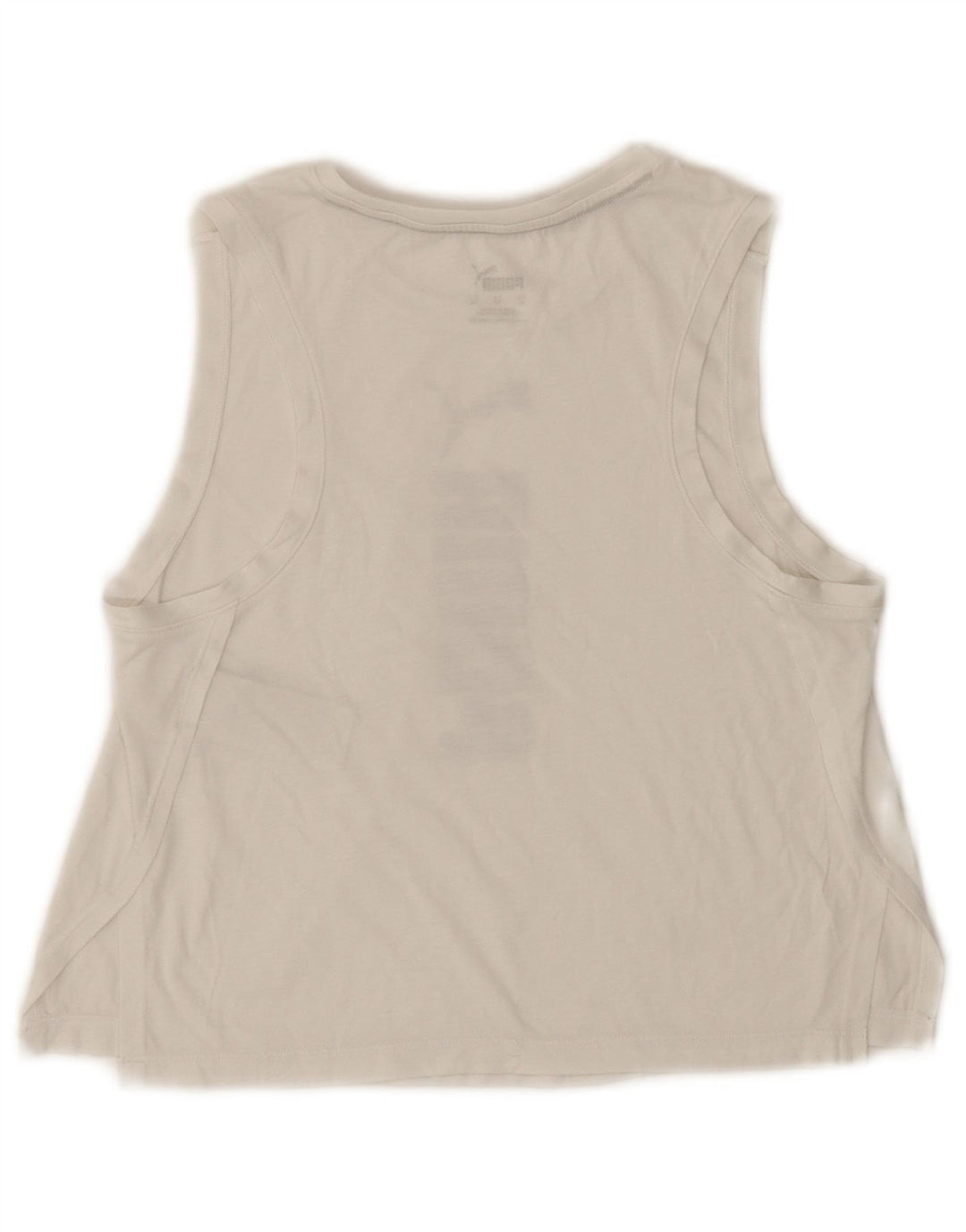 Puma Crop Graphic Vest Top pentru femei UK 6 XS Poliester alb