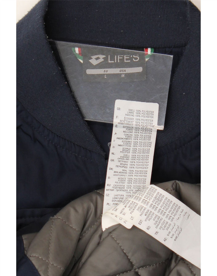 Lotto Bomber Jacket pentru bărbați UK 38 Medium Bleumarin Poliester