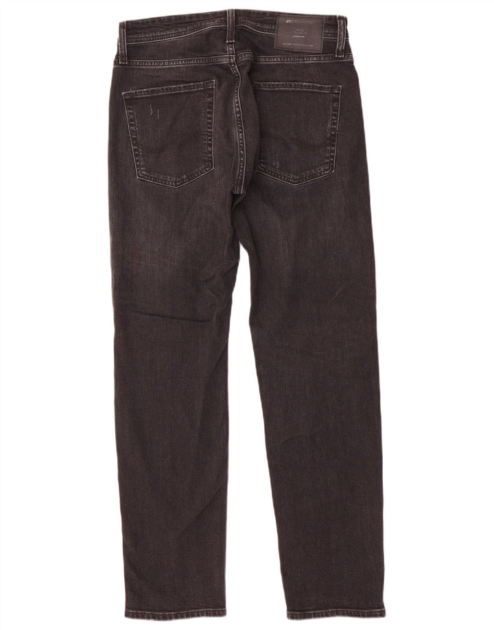 Blugi slim pentru bărbați Jack & Jones Distressed W29 L30 bumbac negru