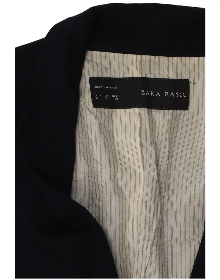 Blazer pentru femei Zara, cu 1 nasture, UK 14, mare, bleumarin