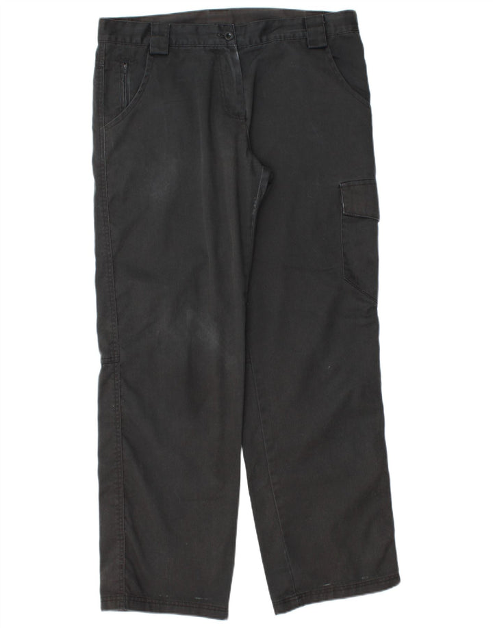 Pantaloni cargo drepti pentru femei Dickies UK 12 Medium W32 L30 Bumbac negru