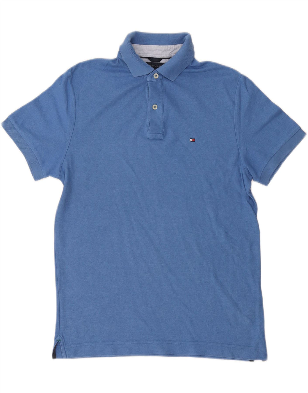 TOMMY HILFIGER Tricou polo personalizat pentru bărbați, bumbac albastru mediu