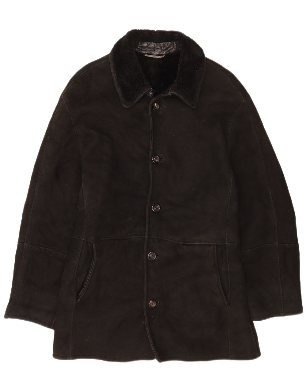 Jachetă din shearling Gimo's pentru bărbați UK 40 Large Black
