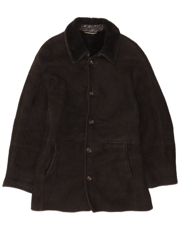 Jachetă din shearling Gimo's pentru bărbați UK 40 Large Black