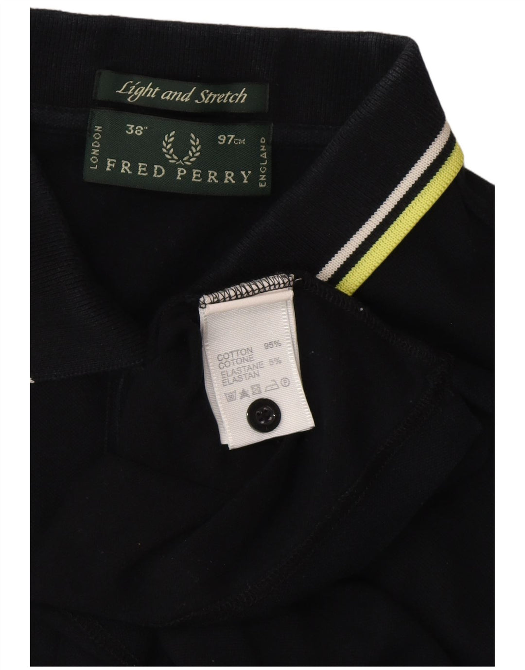 FRED PERRY Tricou polo pentru bărbați, bumbac negru mic