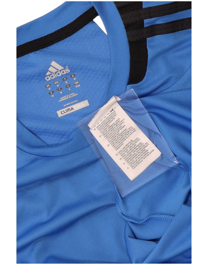 Tricou Climacool pentru bărbați ADIDAS Top Mediu Albastru Poliester Colorblock