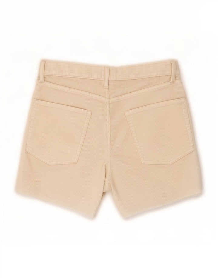 Pantaloni scurți din velur Gap pentru femei, mediu W28, bumbac alb