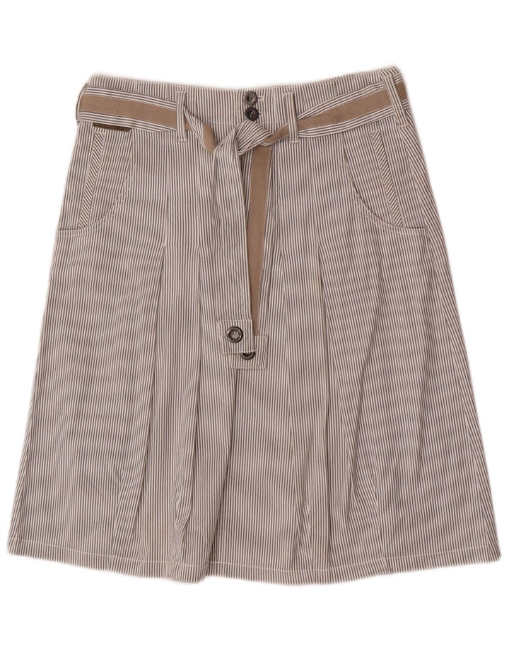 Fusta A-Line pentru femei Marlboro Classics EU 40 Medium W30 Gri Pinstripe