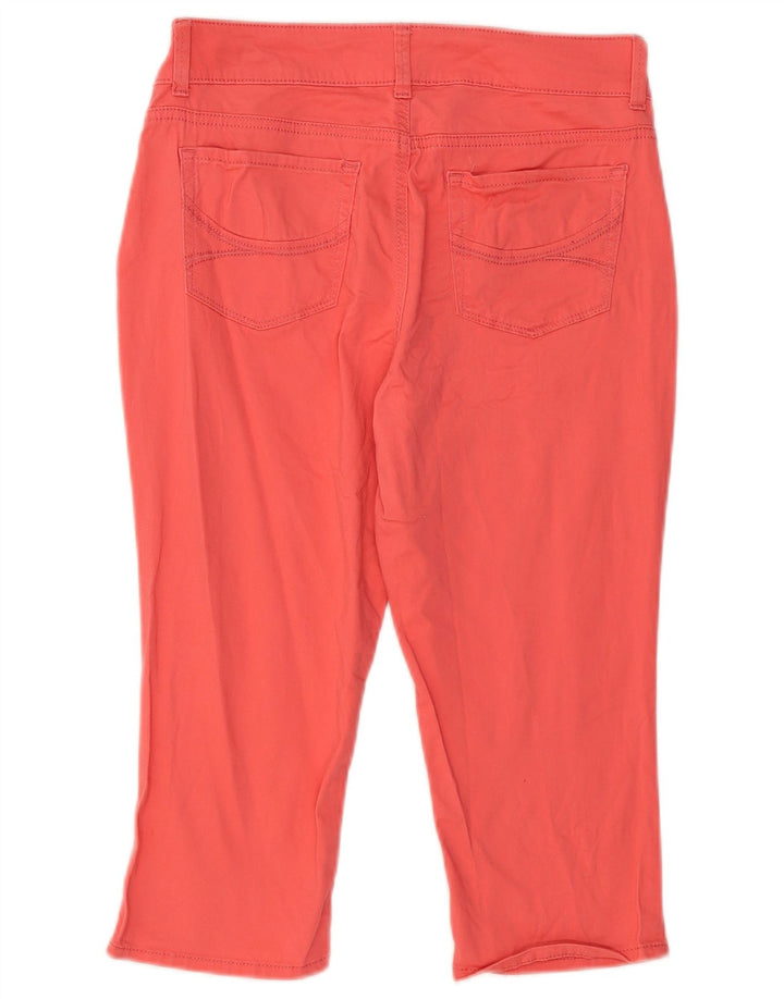 Pantaloni Capri Riders LEE pentru femei cu talie medie US 8 Medium W30 L18 Bumbac roșu