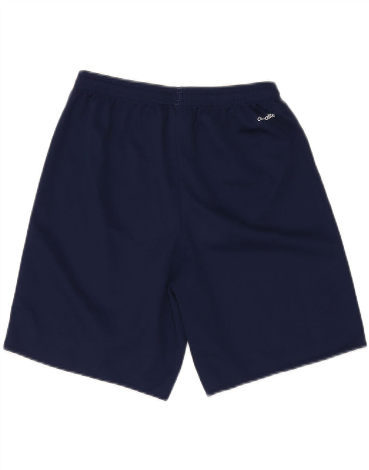Pantaloni scurți sport Climalite ADIDAS pentru băieți 15-16 ani poliester bleumarin