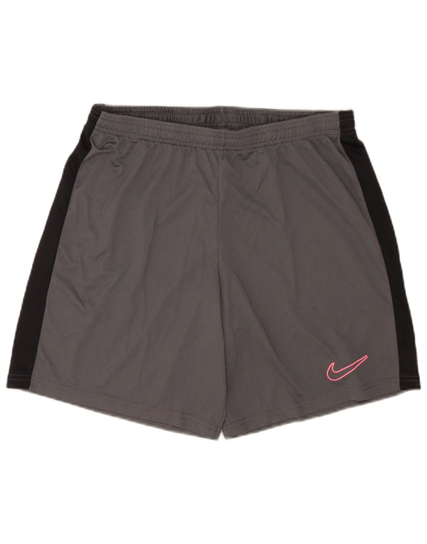 Pantaloni scurți sport subțiri Nike Dri Fit pentru bărbați, mari, gri, poliester color bloc