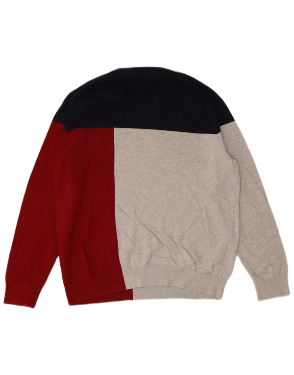 TOMMY HILFIGER Pulover pentru bărbați cu decolteu rotund XL, multicolor, bloc de culoare