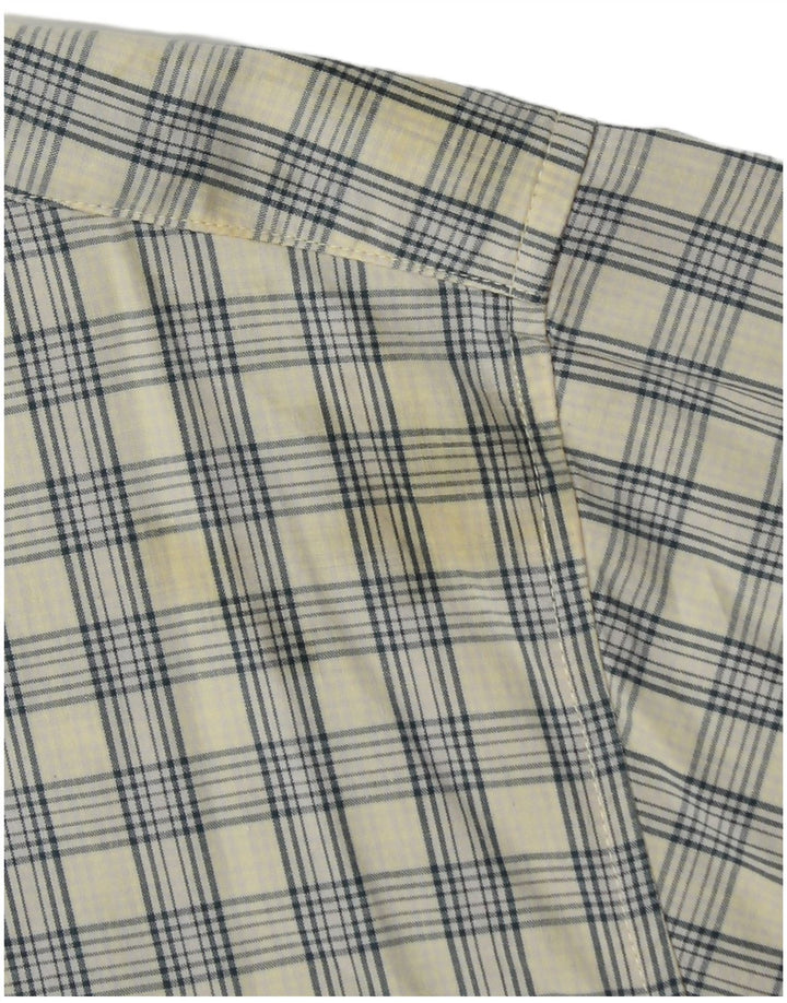 Cămașă cu mânecă scurtă Dockers pentru bărbați, carouri galbene medii